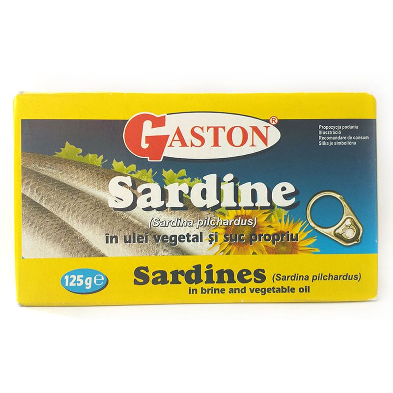 Sardine Gaston in ulei 125 g