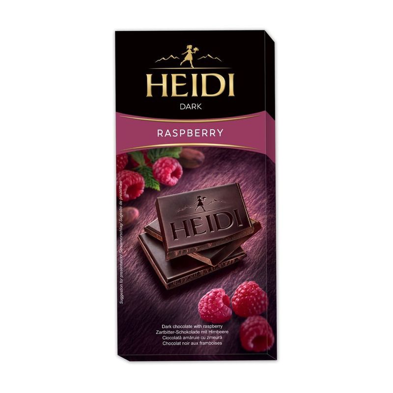 Ciocolata neagra Heidi Dark Raspberry, 80 g
