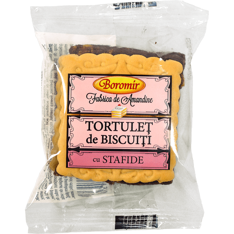 Tortulet de biscuiti Boromir cu stafide, 50 g
