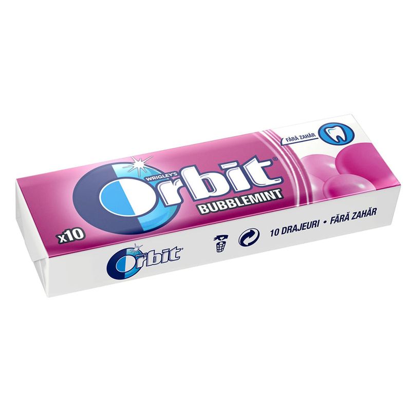 Guma de mestecat Orbit Bubblemint 14 g