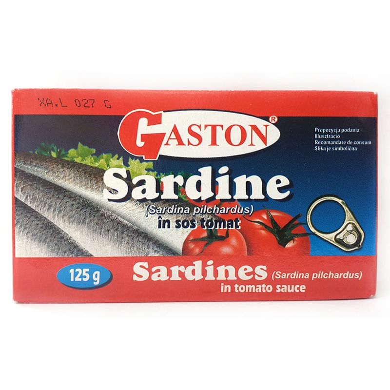 Sardine in sos tomat Gaston 125 g
