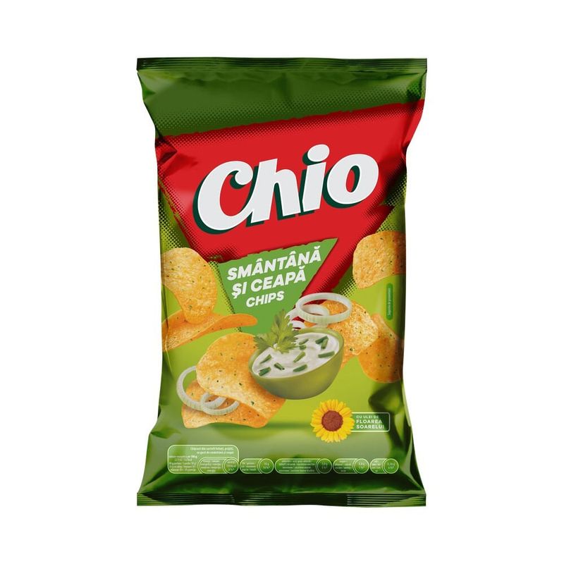 Chipsuri Chio smantana si ceapa, 140 g