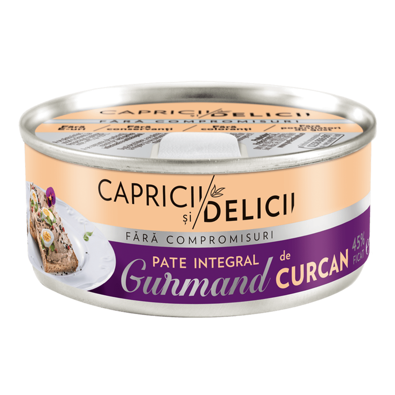 Pate din carne de curcan Capricii si Delicii, 115 g