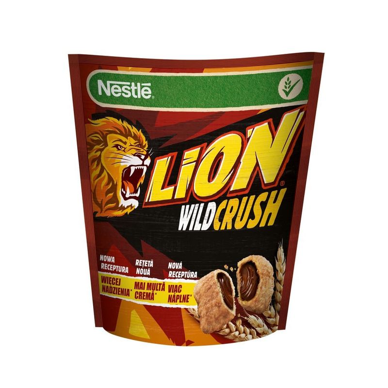 Cereale mic dejun Nestle Lion Wildcrush, 350 g