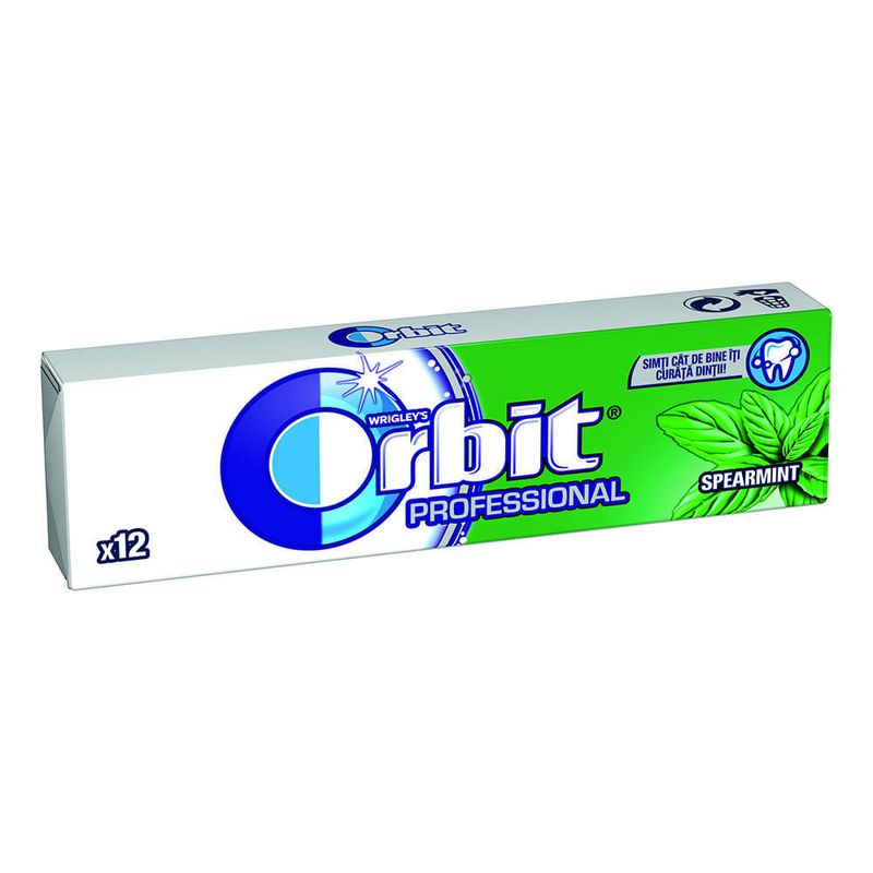 Guma de mestecat Orbit Professional Spearmint 16.8 g