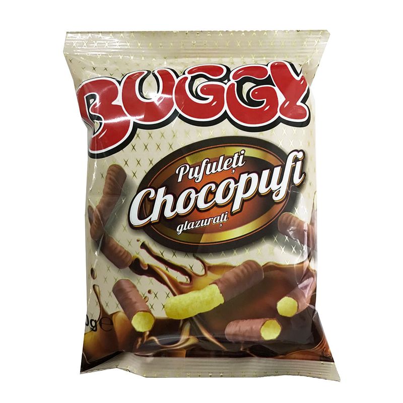 Pufuleti Chocopufi glazurati Booggy, 40 g