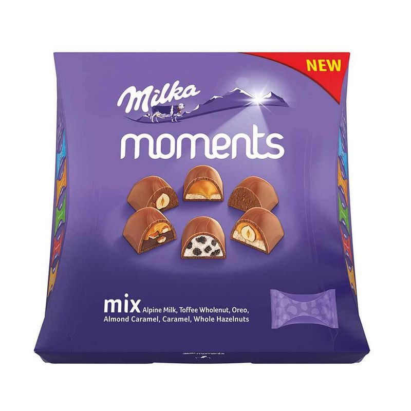 Praline Milka moments mix box, 169g
