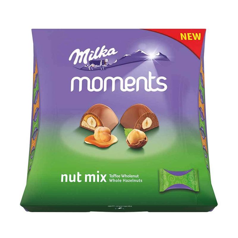 Praline Milka moments nut mix, 169 g