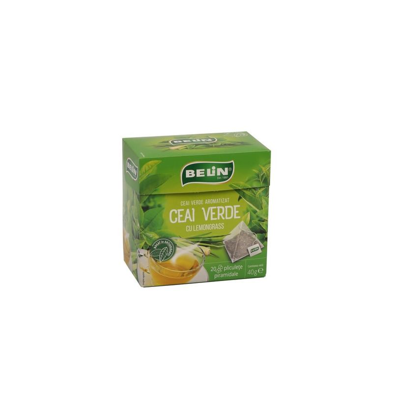 Ceai verde Belin cu lemongrass, 40 g