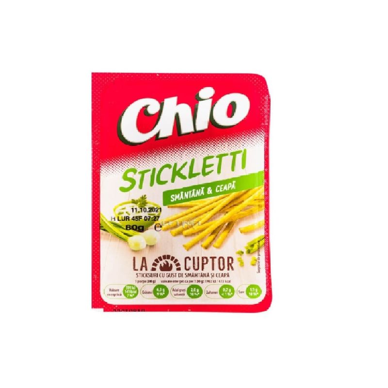Sticks cu samantana si ceapa Chio Stickletti , 80 g