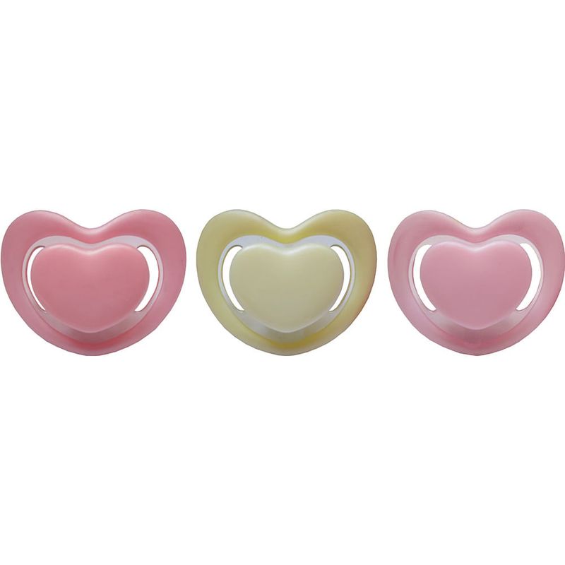 Suzeta Primii Pasi Ortodontica din silicon, in forma de inimioara, diverse culori