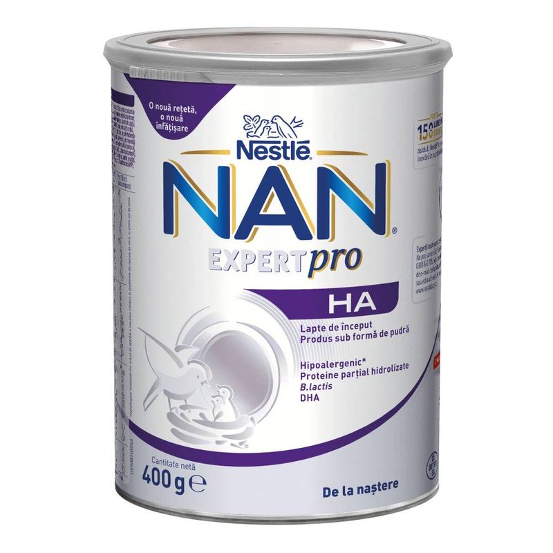 Lapte praf  Nestle Nan H.A  pentru copii mai mici de 1 an, 400g