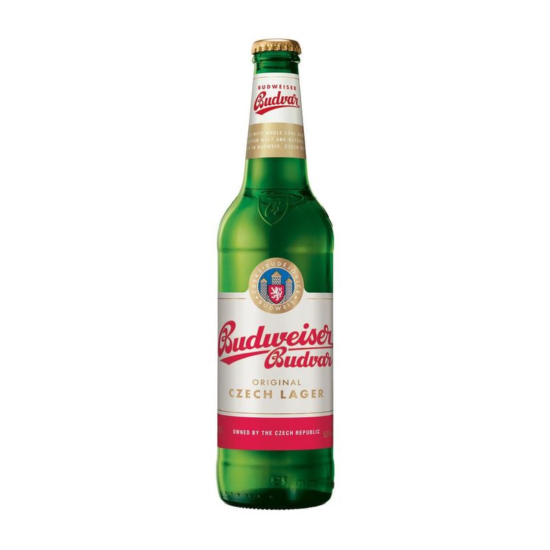 Bere blonda Budweiser Budvar, sticla, 0.5 l