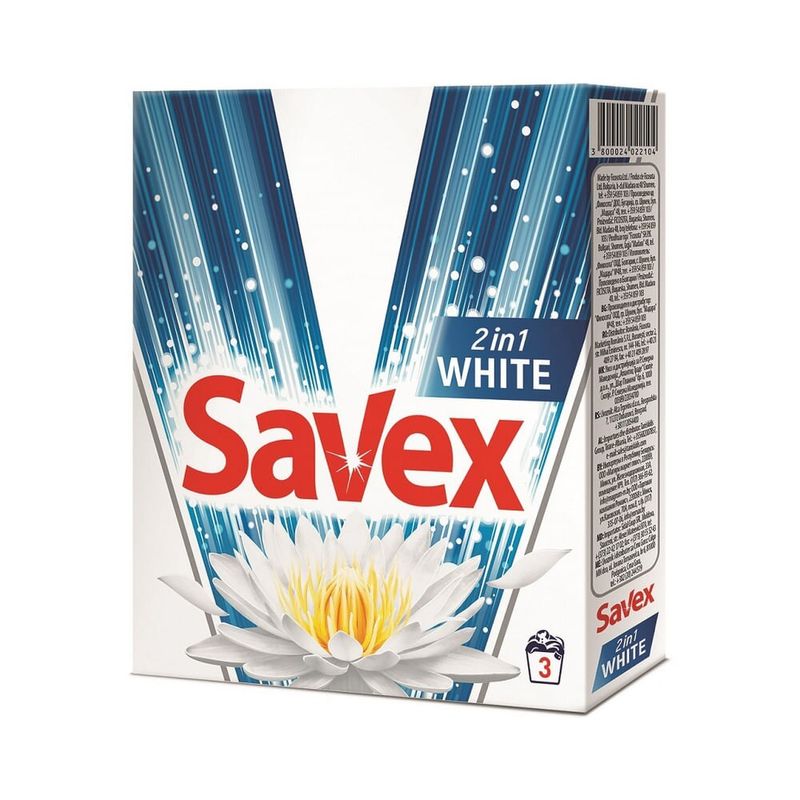 Detergent pudra Savex parfum lock 2in1 white 300 g