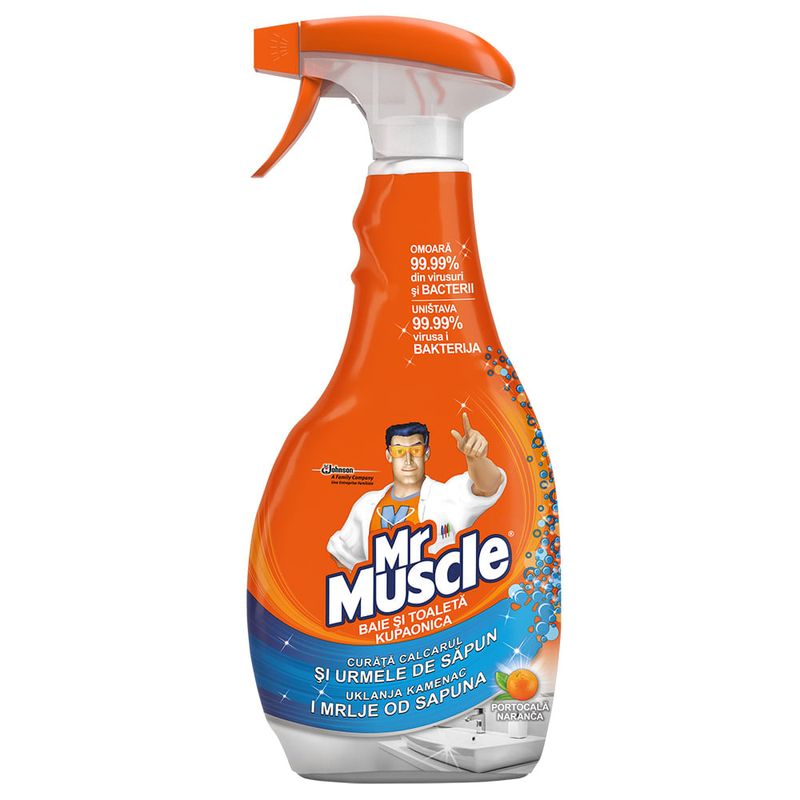 Solutie de curatare pentru baie si toaleta Mr Muscle, 500 ml