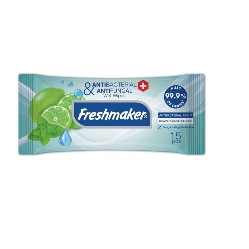Servetele umede antibacteriene Freshmaker, 15 bucati