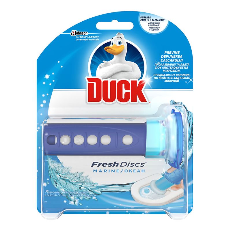 Odorizant pentru toaleta Duck Fresh Discs Marine, 36 ml