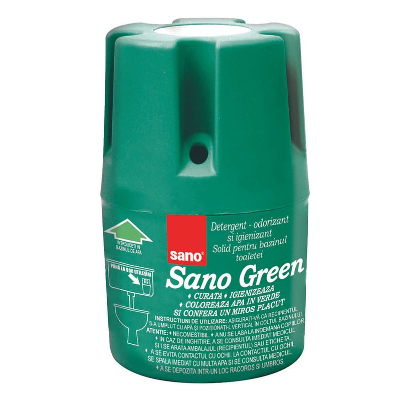 Odorizant pentru bazinul toaletei Sano Green, 150 g