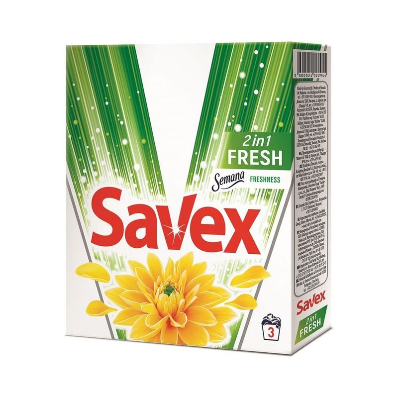 Detergent pudra Savex Parfum Lock 2 in 1 Fresh 300 g