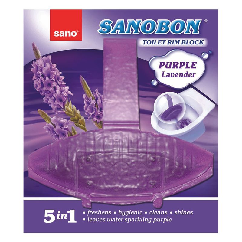 Odorizant pentru toaleta Sano Bon Purple Lavender 5 in 1