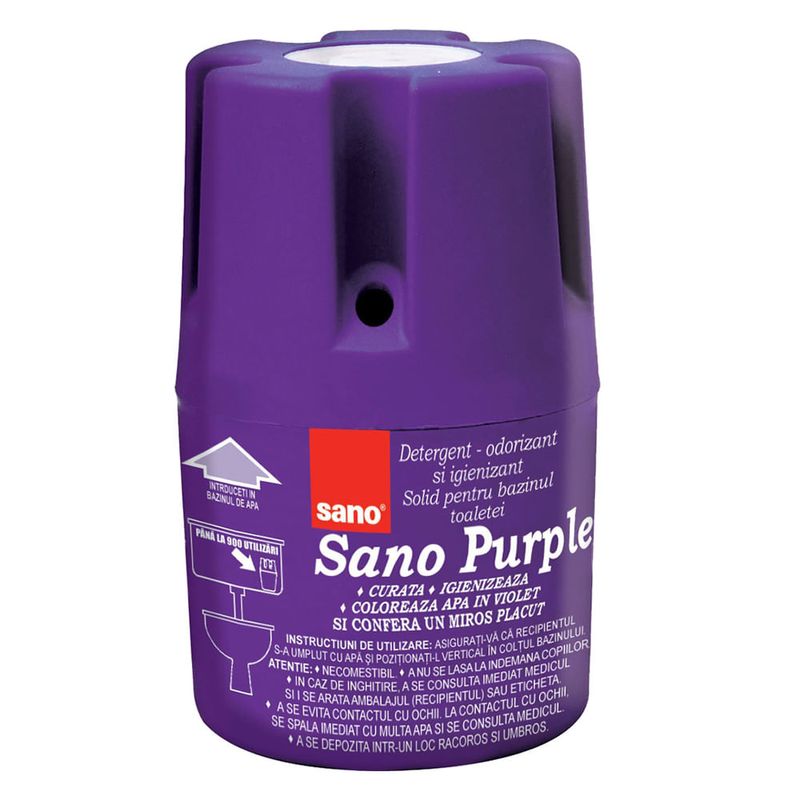 Odorizant pentru bazinul toaletei Sano Purple, 150 g