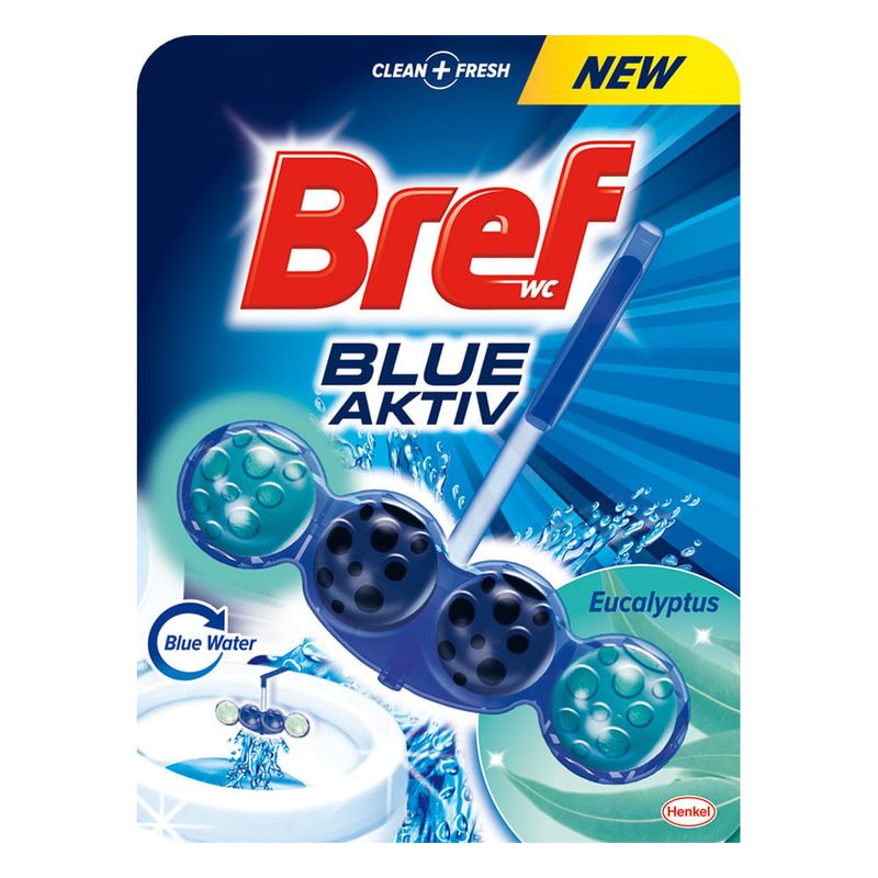 Odorizant pentru toaleta cu eucalipt Blue Active Bref, 50 g