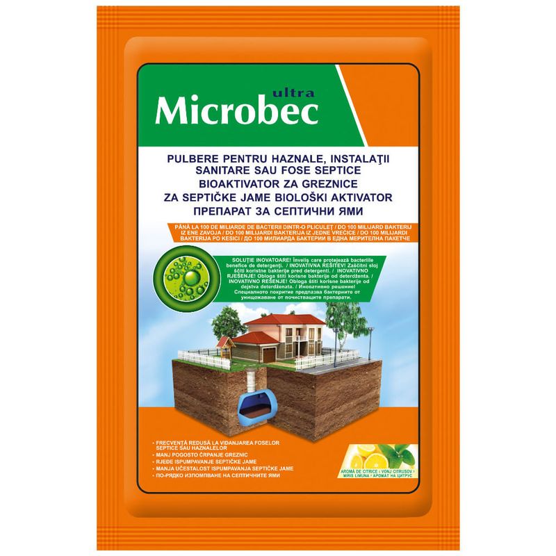 Bioactivatori pentru haznale Microbec Ultra, 25 g