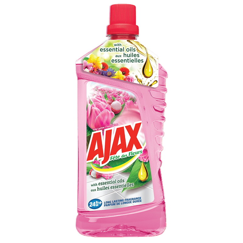 Detergent lichid de rufe universal cu parfum de liliac si lalele Ajax, 1 l