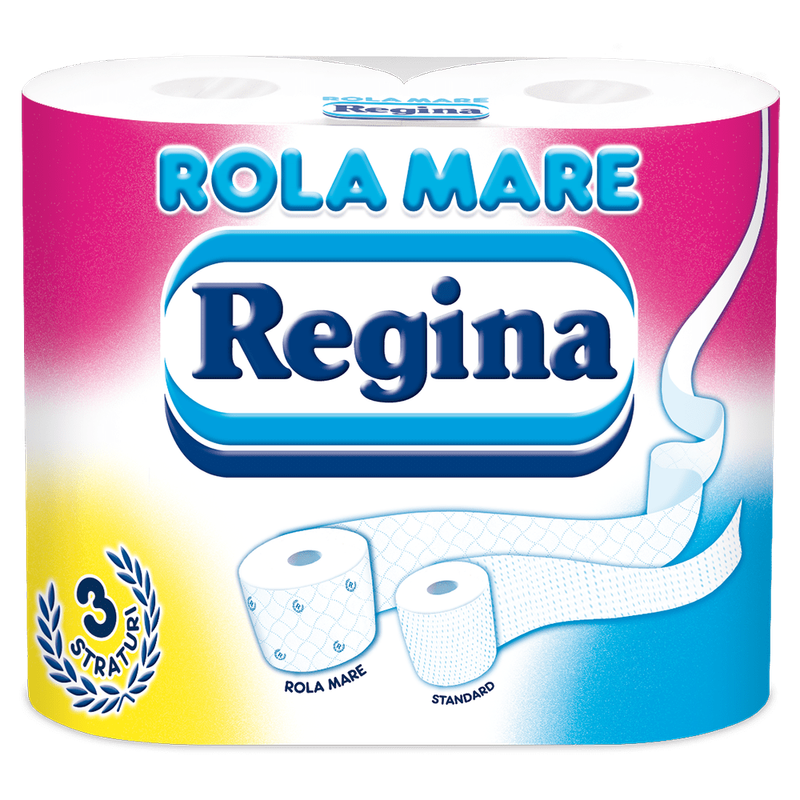 Pachet hartie igienica Regina, 4 role, 3 straturi