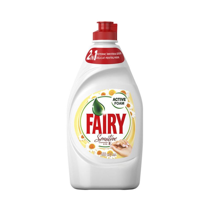 Detergent de vase Fairy Sensitive cu musetel 450 ml