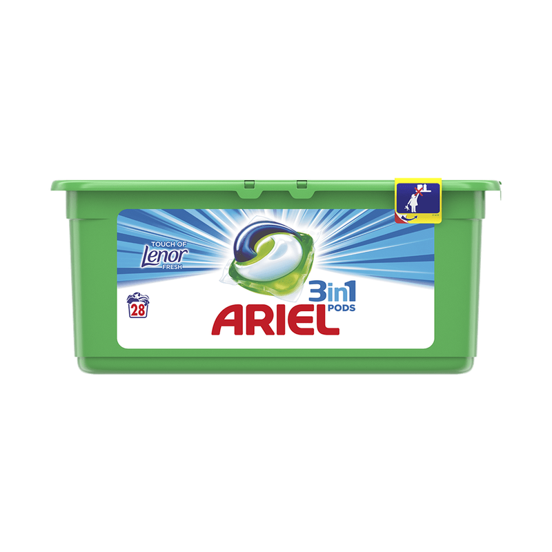 Detergent capsule Ariel All in One PODS Touch of Lenor Color, 28 spalari
