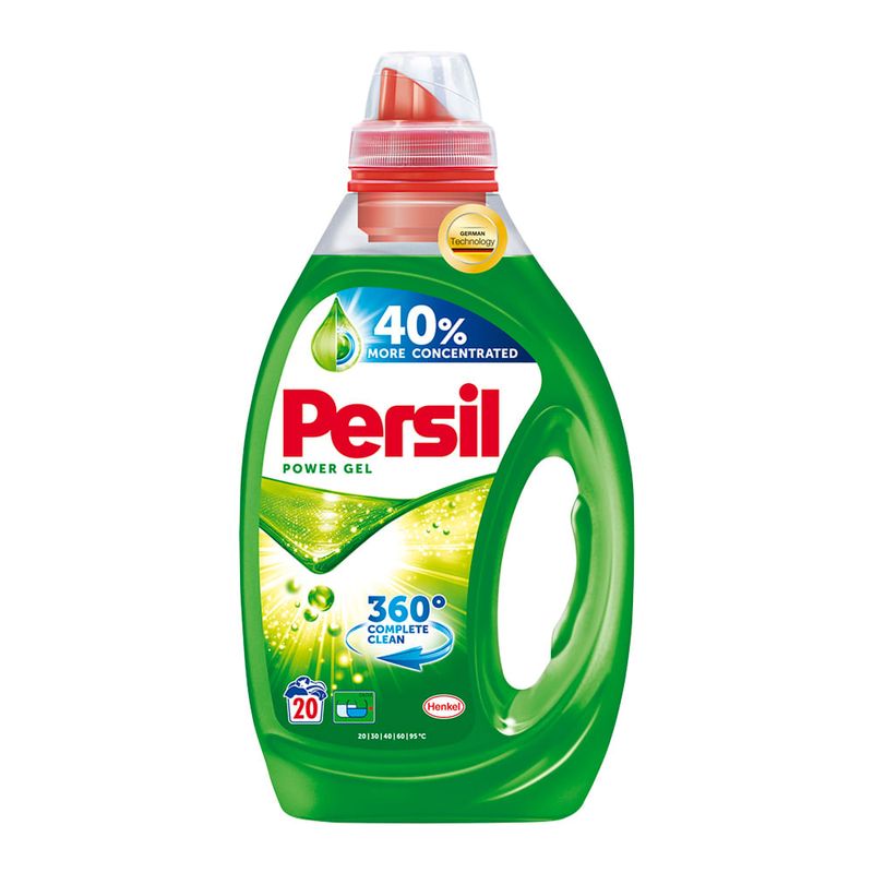 Detergent lichid de rufe Persil Power Gel, 19 spalari, 0.855 l