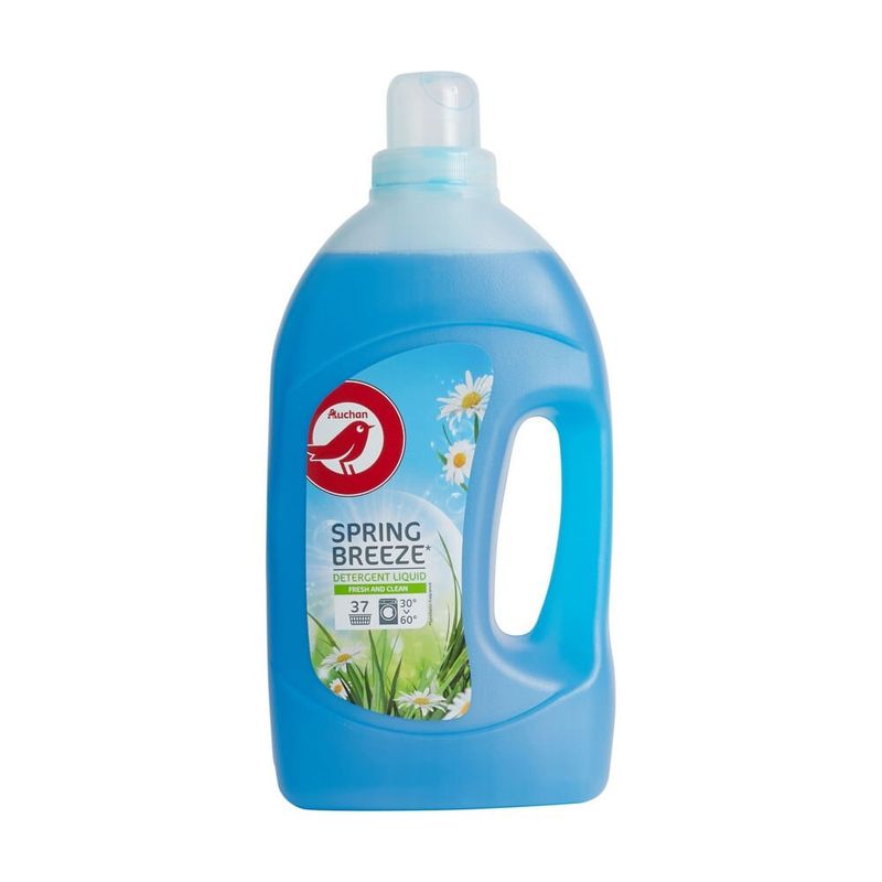 Detergent lichid de rufe Auchan Fresh Spring, 2 l