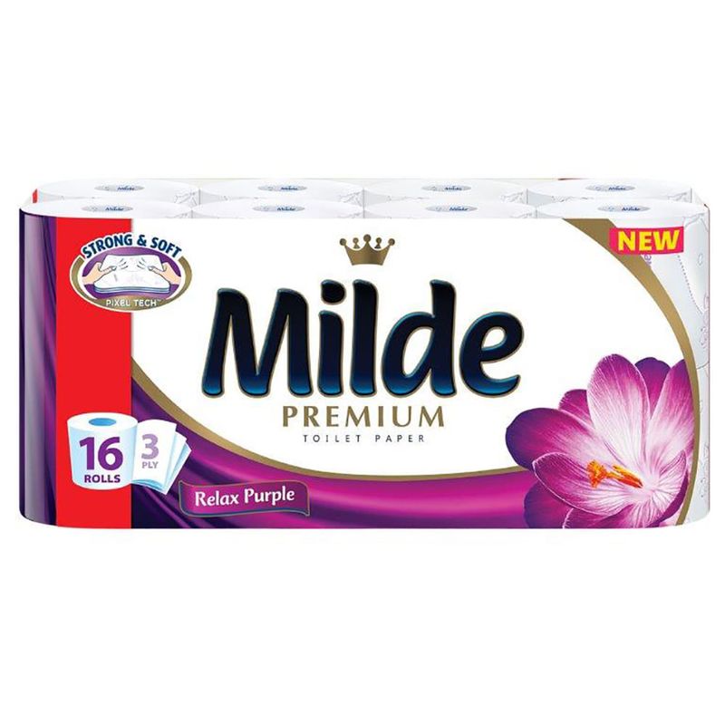 Hartie igienica Milde Premium Relax Purple 16 role, 3 straturi