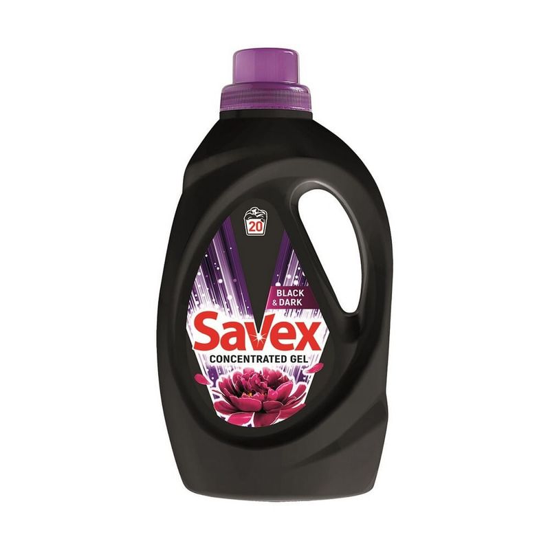 Detergent lichid de rufe Savex Parfum lock 2in1 Black Dark, 1.1 l