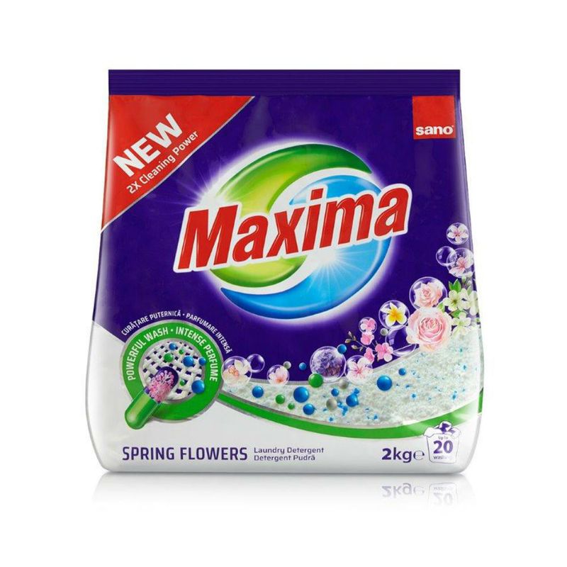 Detergent pudra Sano Maxima spring flowers, 2 kg