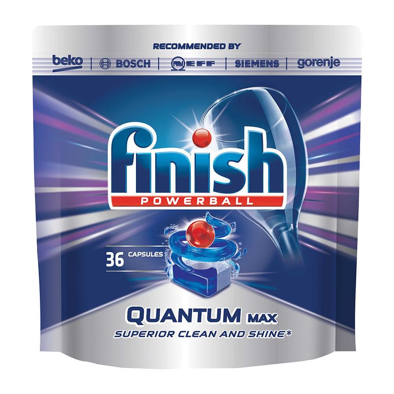 Detergent vase Finish Quantum 36 de tablete, pentru masina de spalat vase