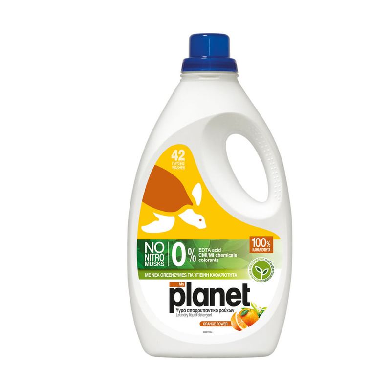 Detergent lichid de rufe pentru rufe Orange Power My Planet 42 spalari, 2.1 l