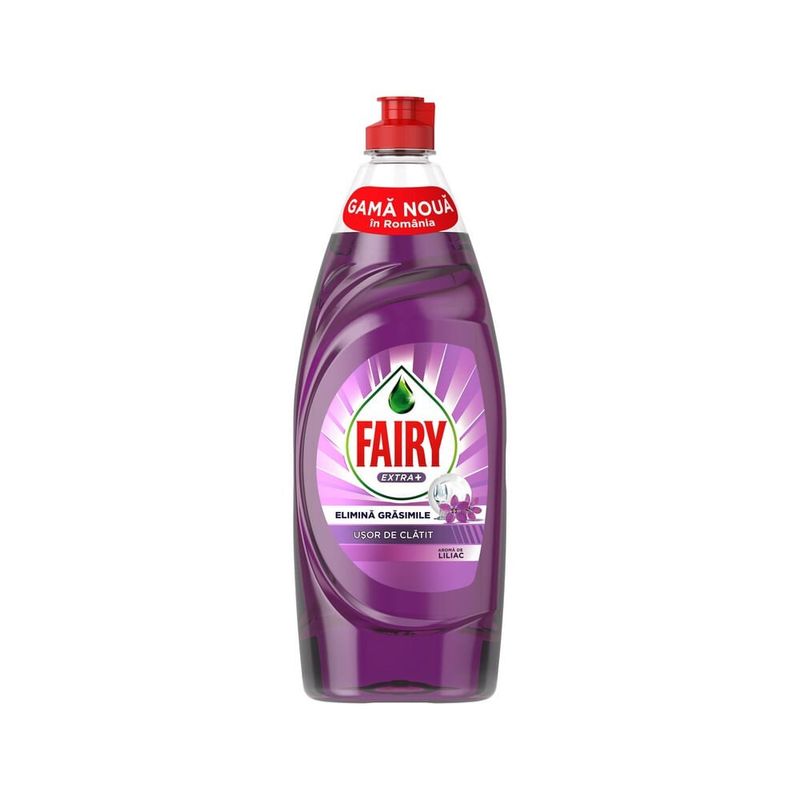 Detergent de vase Fairy Extra+, Liliac, 650 ml