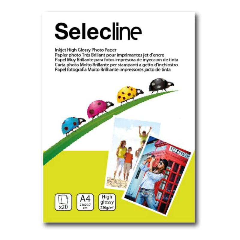 Hartie foto Selecline glossy A4 pentru imprimante inkjet
