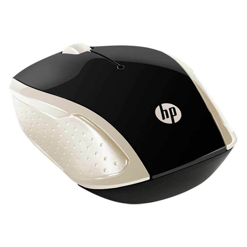 Mouse wireless HP 200, 1000 dpi, negru-auriu