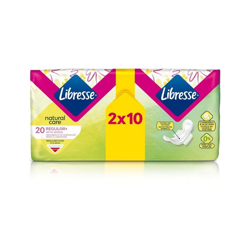 Absorbante zilnice Libresse Natural Care Normal Duo 20 bucati