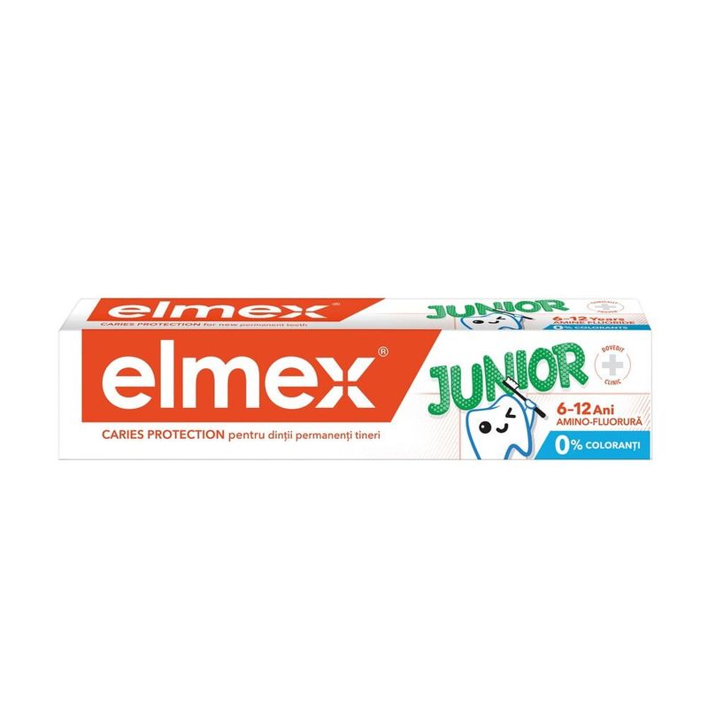 Pasta de dinti Elmex Junior, pentru copii 6-12 ani, 75 ml