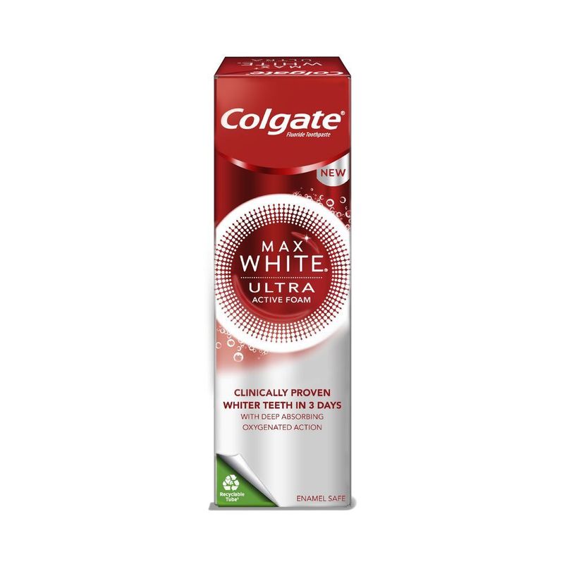 Pasta de dinti Colgate Max White Ultra Active Foam, 50 ml