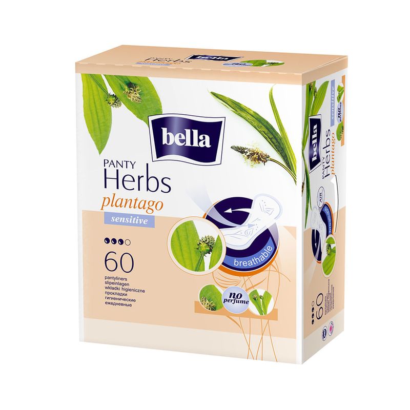 Absorbante Bella Herbs Panty sensitive patlagina 60 bucati