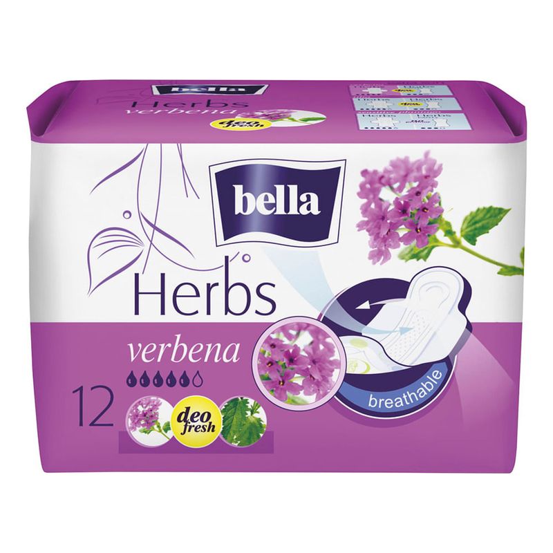 Absorbante Bella Herbs deo verbina 12 bucati