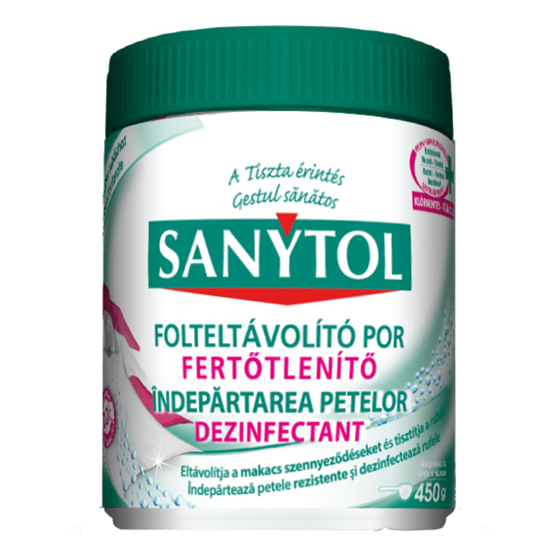 Pudra dezinfectanta Sanytol pentru indepartarea petelor, 450g