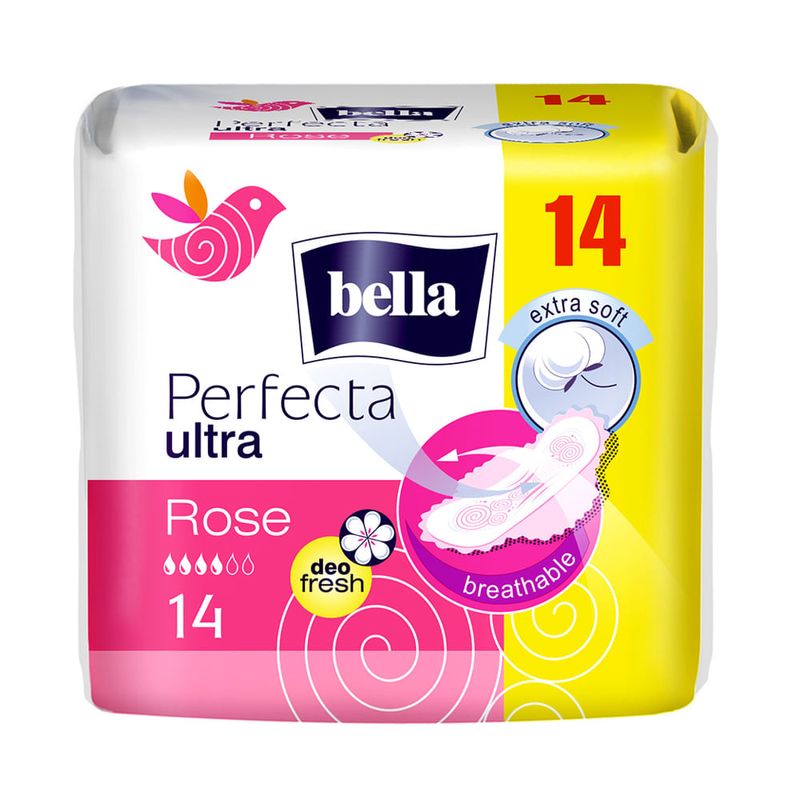 Absorbante Bella Perfecta rose deo fresh, 14 bucati