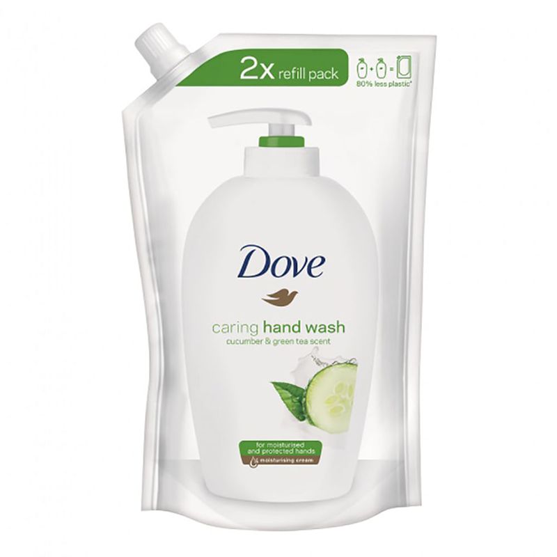 Rezerva pentru sapun lichid Dove cu castravete si ceai verde, 500 ml