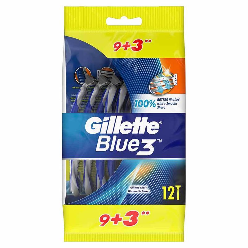 Aparat de ras Gillette Blue 3 Regular, 12 bucati